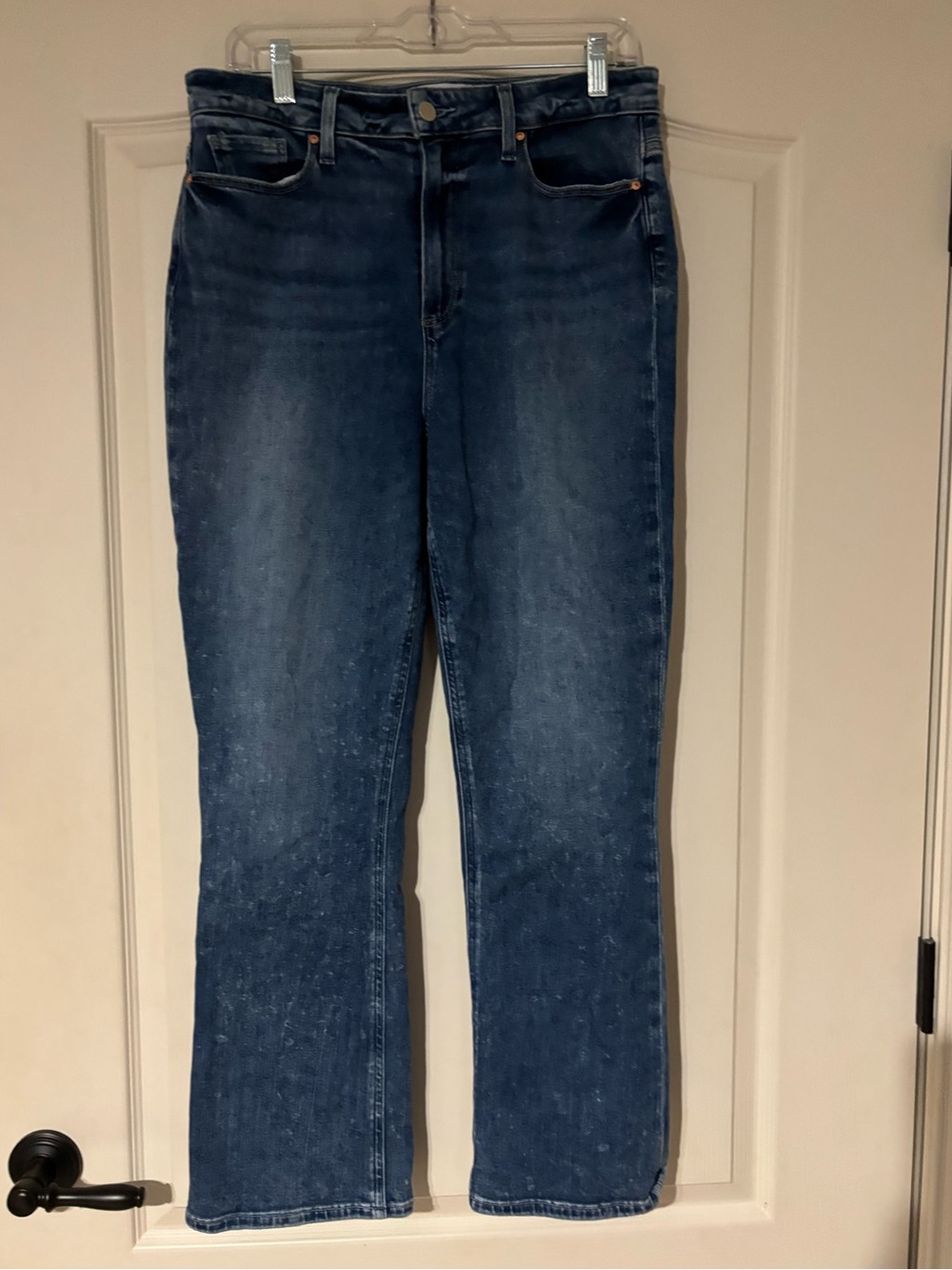 PAIGE Femme Mid-Blue Straight-Leg Women's Jeans